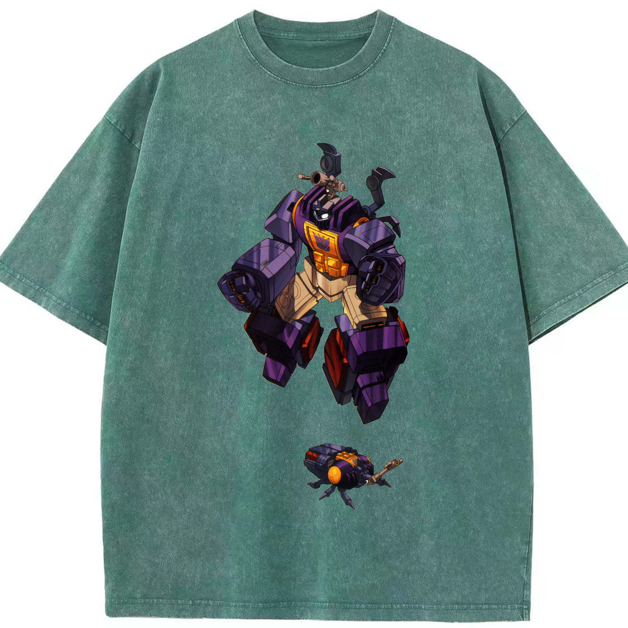 （画像用）  綿100% ヴィンテージ風 半袖Tシャツ（フロントプリント）